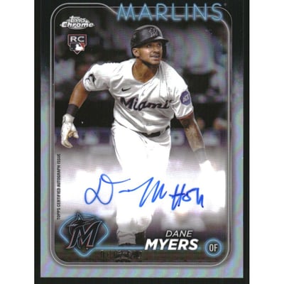 2024 Topps Chrome Rookie Autographs Refractors #RADMY Dane Myers