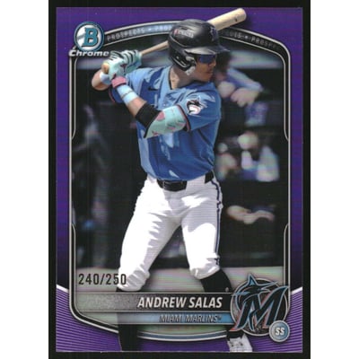 2025 Bowman Chrome Draft Purple Refractors #BDC34 Andrew Salas