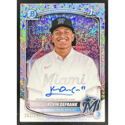 2025 Bowman Chrome Prospect Speckle #CPA-KD Kevin Defrank RC Auto /299