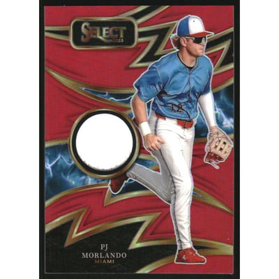 2025 Select Sparks Memorabilia Red Prizms #16 PJ Morlando