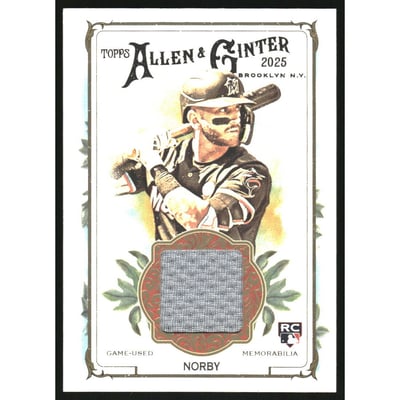 2025 Topps Allen and Ginter Relics #AGRCN Connor Norby