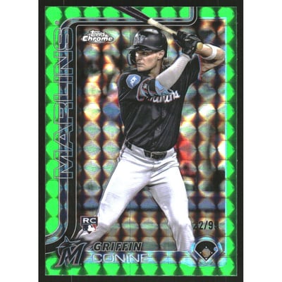 2025 Topps Chrome Green Geometric Refractors #86 Griffin Conine