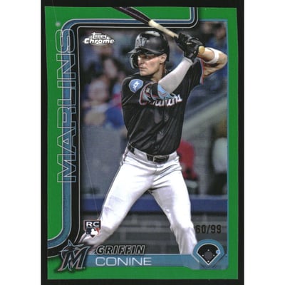 2025 Topps Chrome Green Refractors #86 Griffin Conine