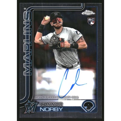2025 Topps Chrome Rookie Autographs #RACN Connor Norby