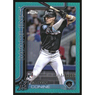 2025 Topps Chrome Teal Refractors #86 Griffin Conine