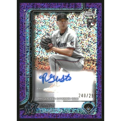 2025 Topps Chrome Update Autographs Purple Speckle Refractors #ACRG Ryan Gusto
