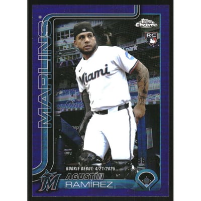2025 Topps Chrome Update Purple Refractors #USC38 Agustin Ramirez
