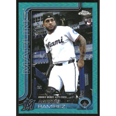 2025 Topps Chrome Update Teal Refractors #USC38 Agustin Ramirez