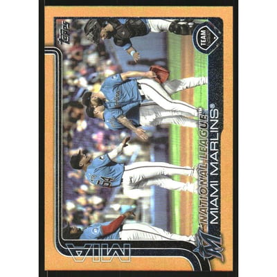 2025 Topps Gold Rainbow Foil #340 Miami Marlins