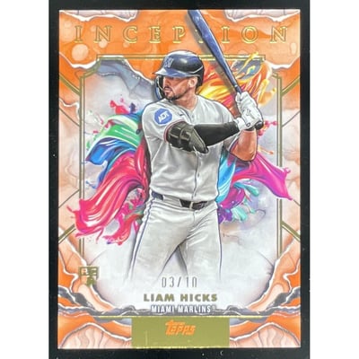 2025 Topps Inception Orange #81 Liam Hicks RC /10