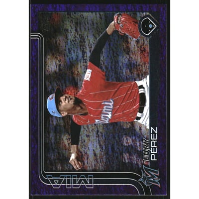 2025 Topps Purple Holo Foil #487 Eury Perez