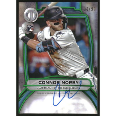 2025 Topps Tribute Autographs Green #TACN Connor Norby