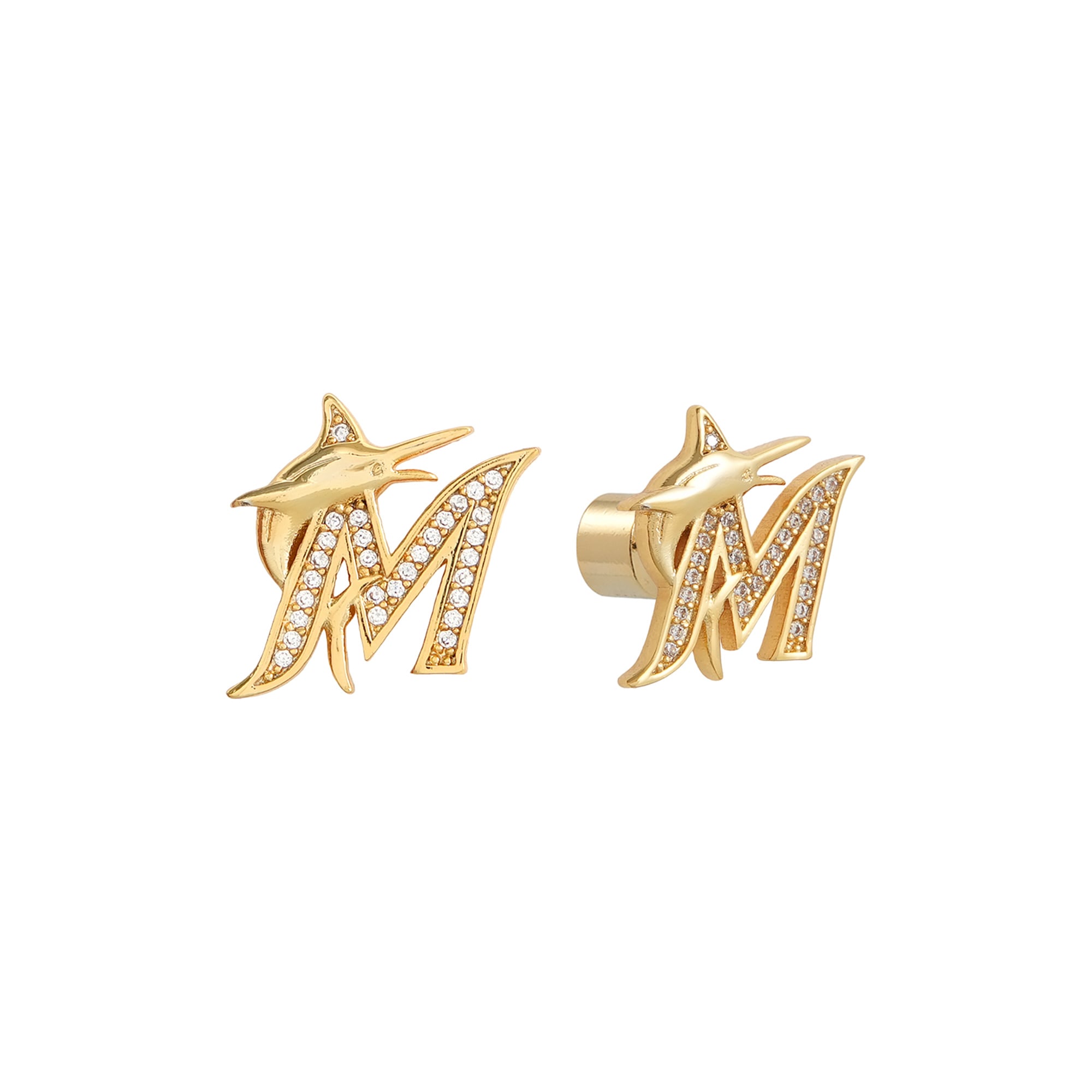 by Jill Martin Miami Marlins Glam Day Post Back Earrings