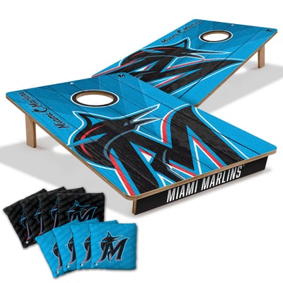 Miami Marlins Fanpoint 2' x 3' Cornhole Game with Bags