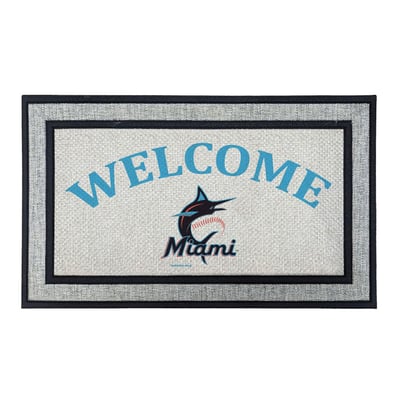 Miami Marlins Jardine 18" x 30" Welcome Doormat