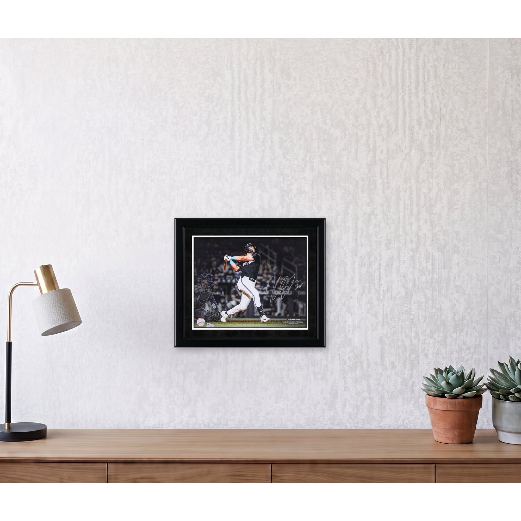 Kyle Stowers Miami Marlins Autographed 11" x 14" Walk-Off Home Run Spotlight Photograph