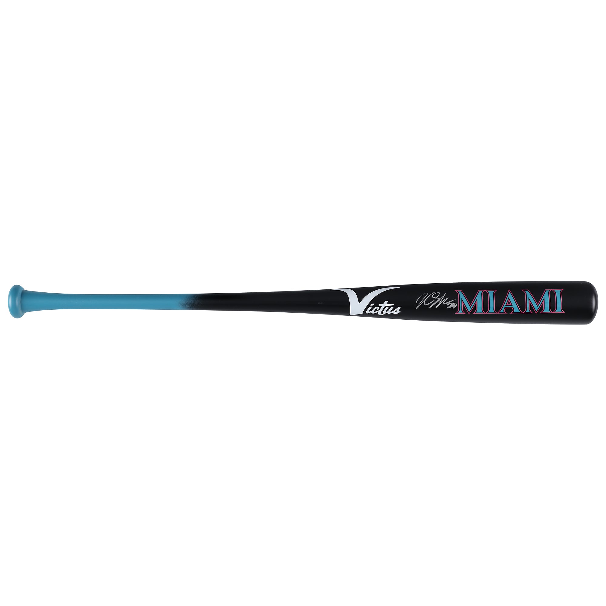 Bâton Victus City Connect autographié par Kyle Stowers des Marlins de Miami