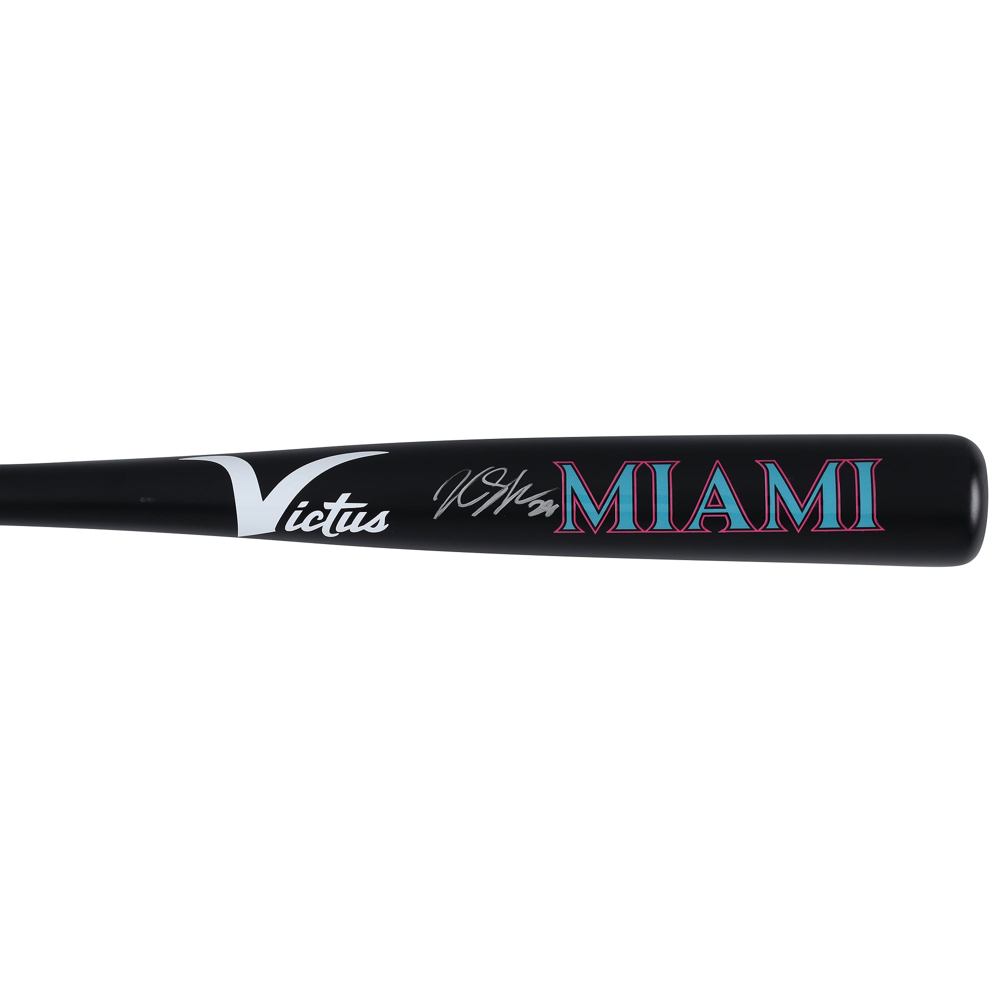 Bâton Victus City Connect autographié par Kyle Stowers des Marlins de Miami
