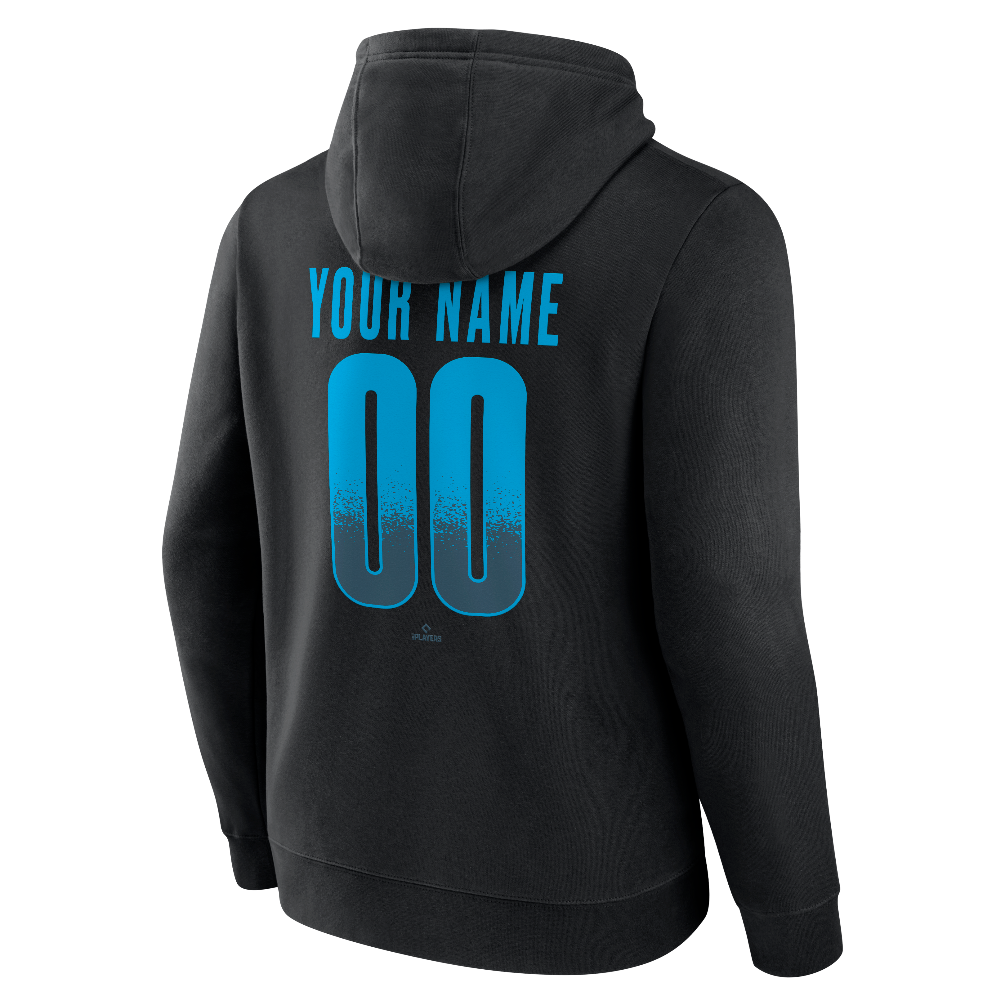 Men's Black Miami Marlins Home Field Pop Personalized Name & Number Hoodie