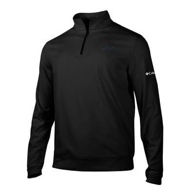 Miami Marlins Columbia Grainline Quarter-Zip Pullover - Black