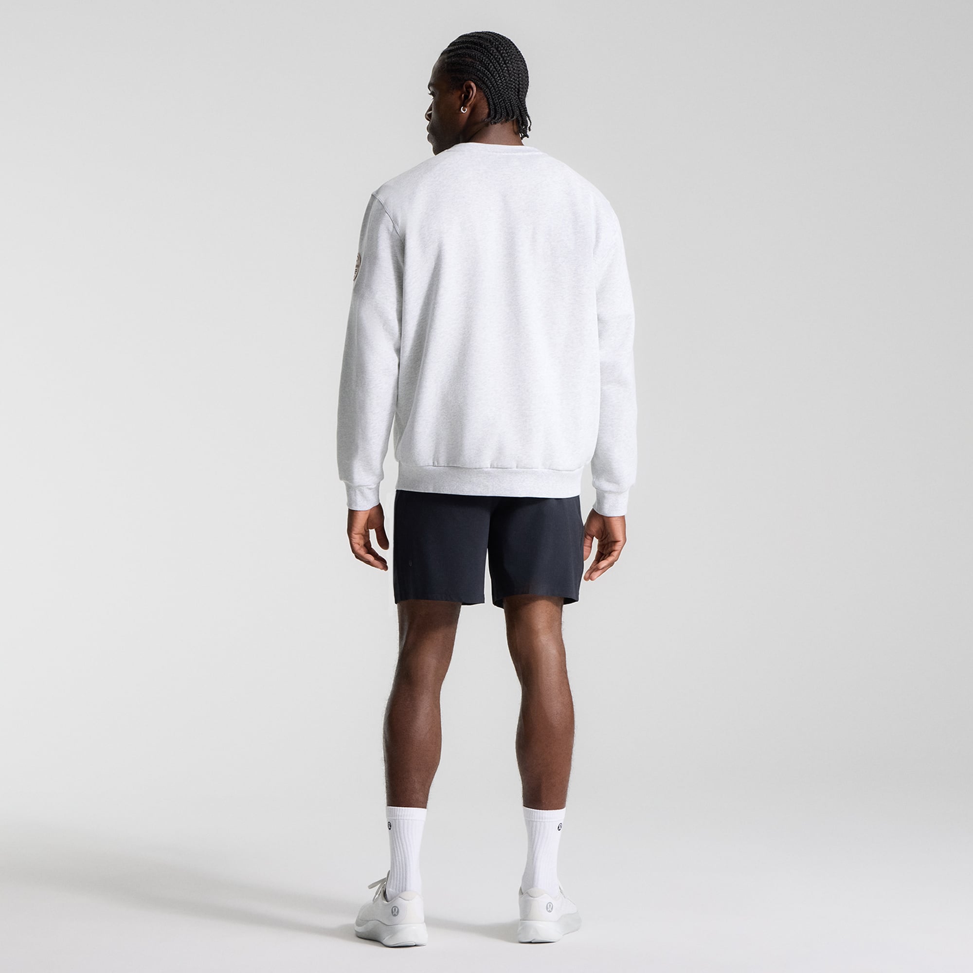 Sweat-shirt Steady State pour homme lululemon Heathered Core Ultra Light Grey Miami Marlins