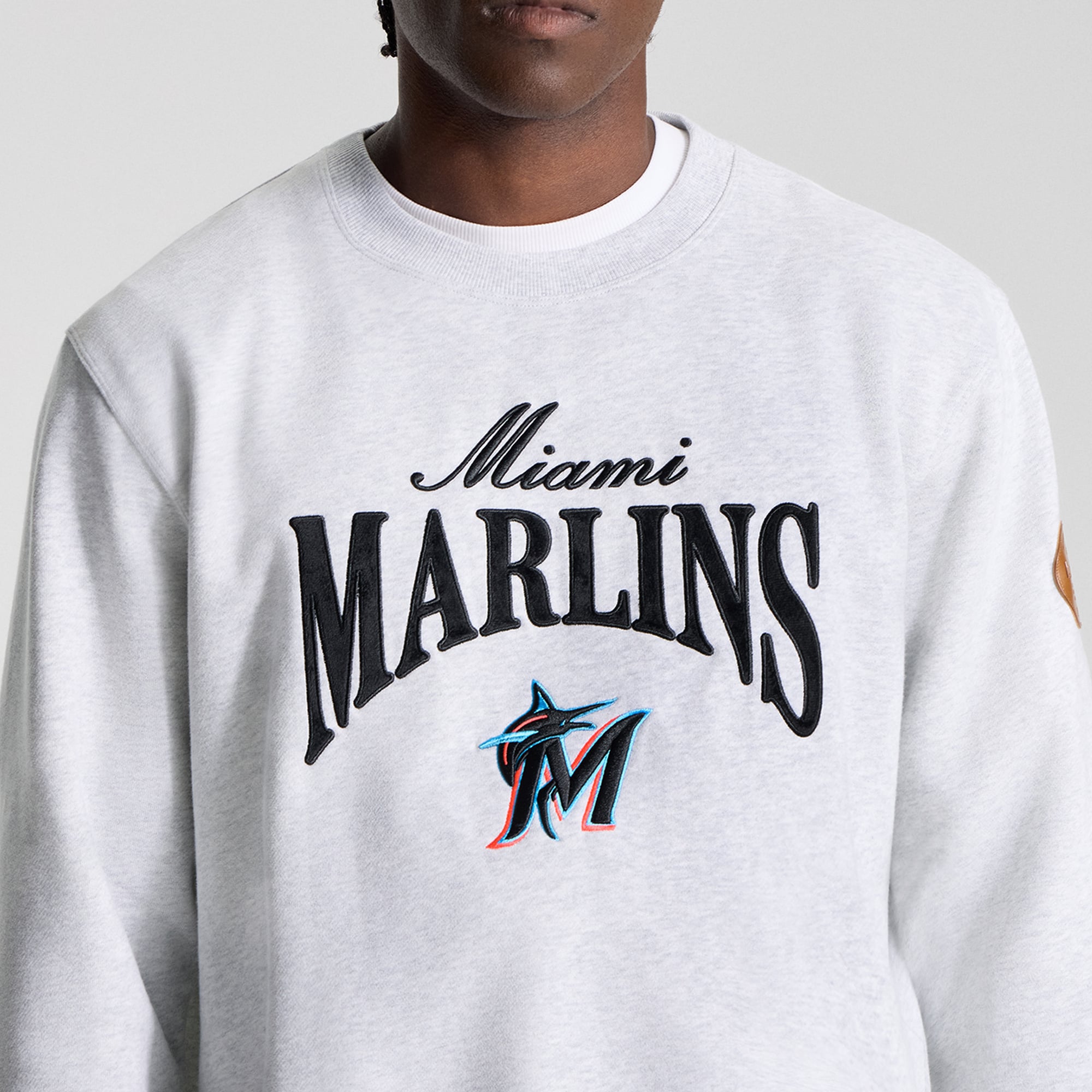 Sweat-shirt Steady State pour homme lululemon Heathered Core Ultra Light Grey Miami Marlins