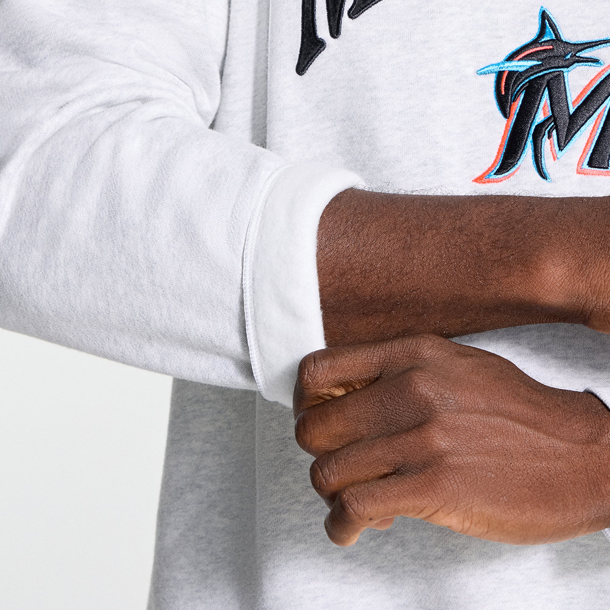 Sweat-shirt Steady State pour homme lululemon Heathered Core Ultra Light Grey Miami Marlins