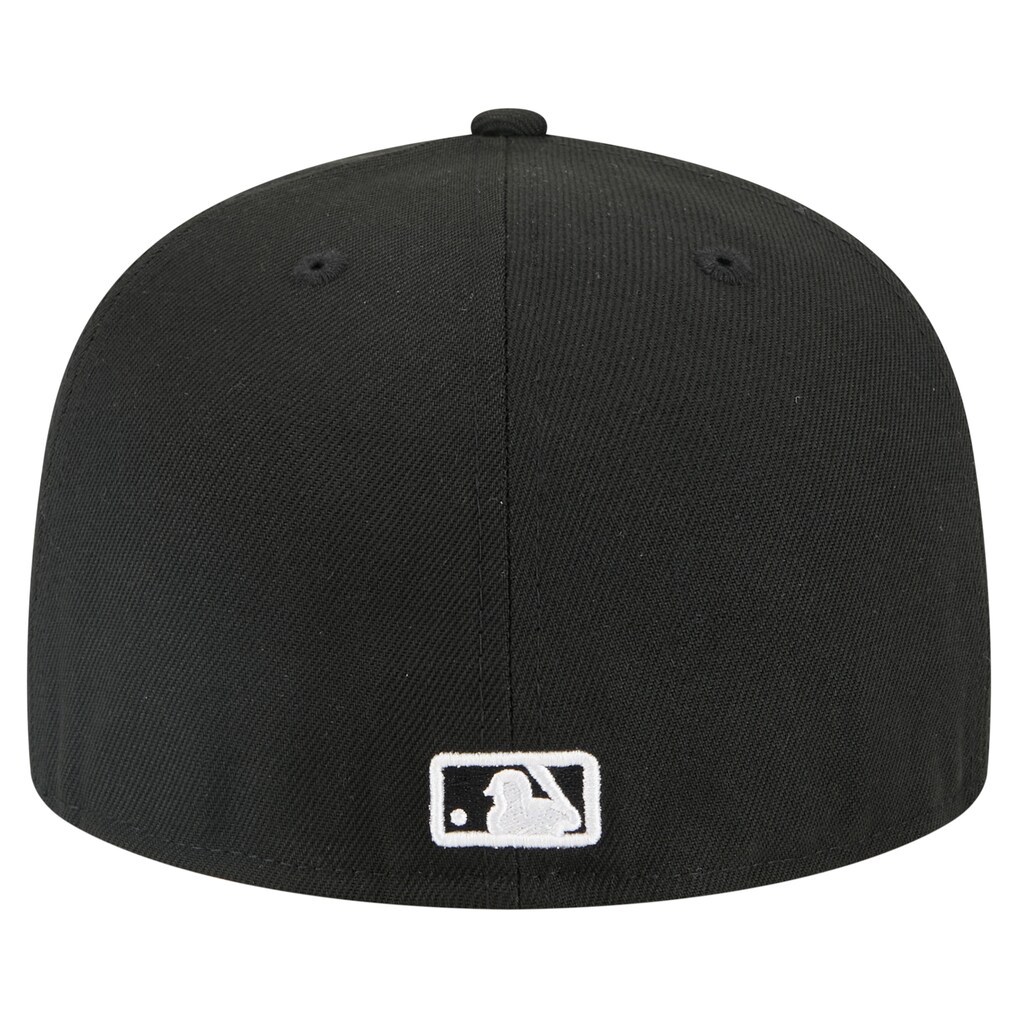 Miami Marlins New Era Tri-Hit 59FIFTY Fitted Hat - Black