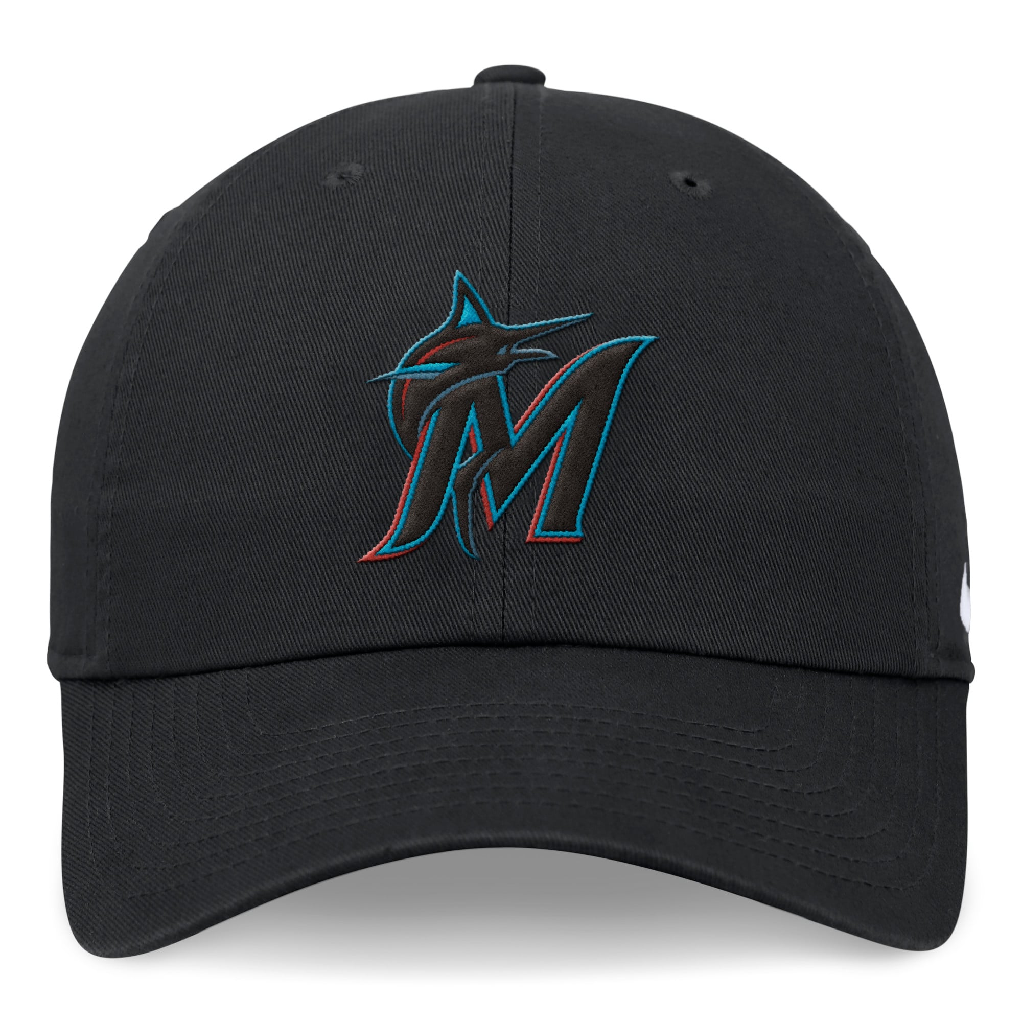 Casquette ajustable Nike Miami Marlins Club noire pour homme