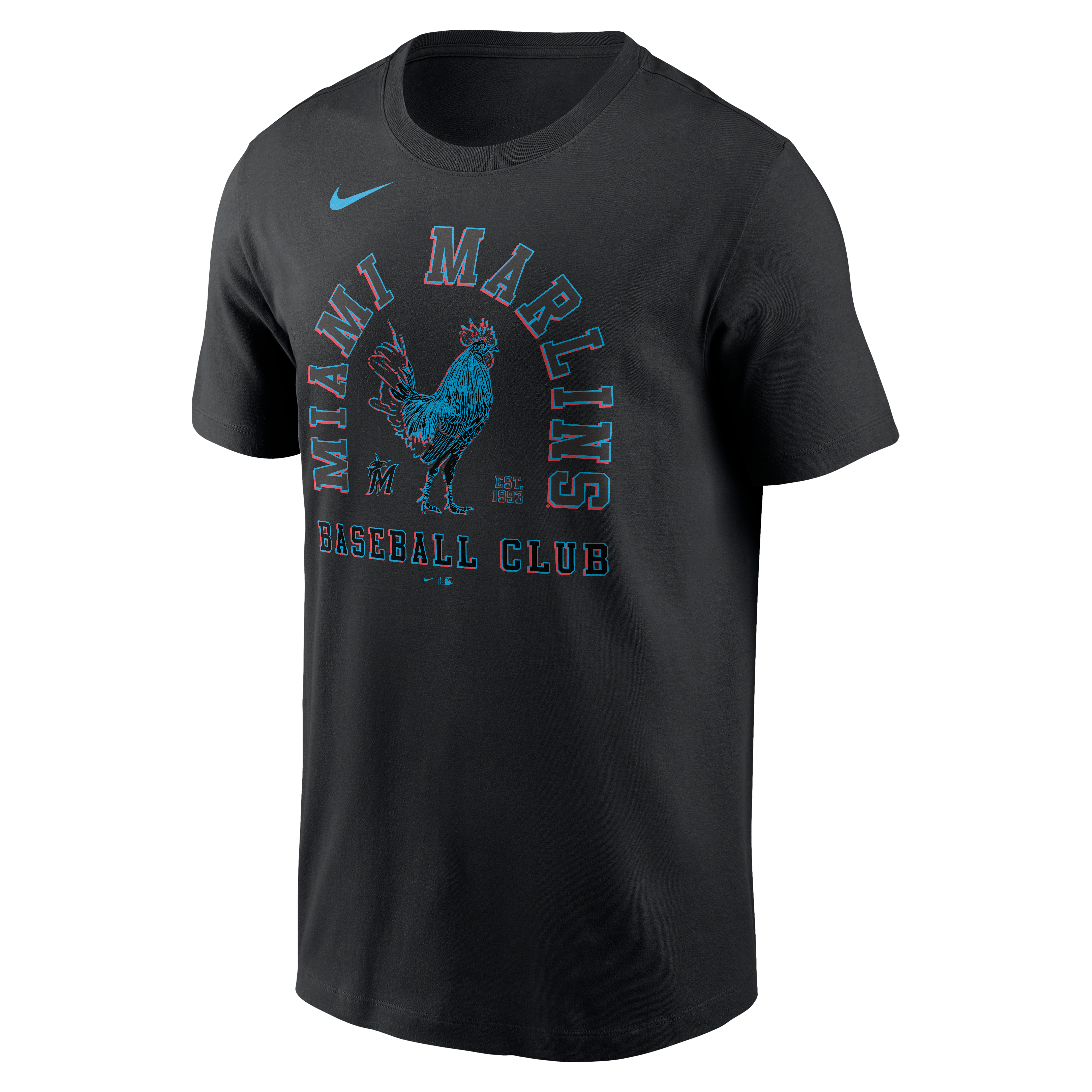 Men's Nike Black Miami Marlins Local T-Shirt