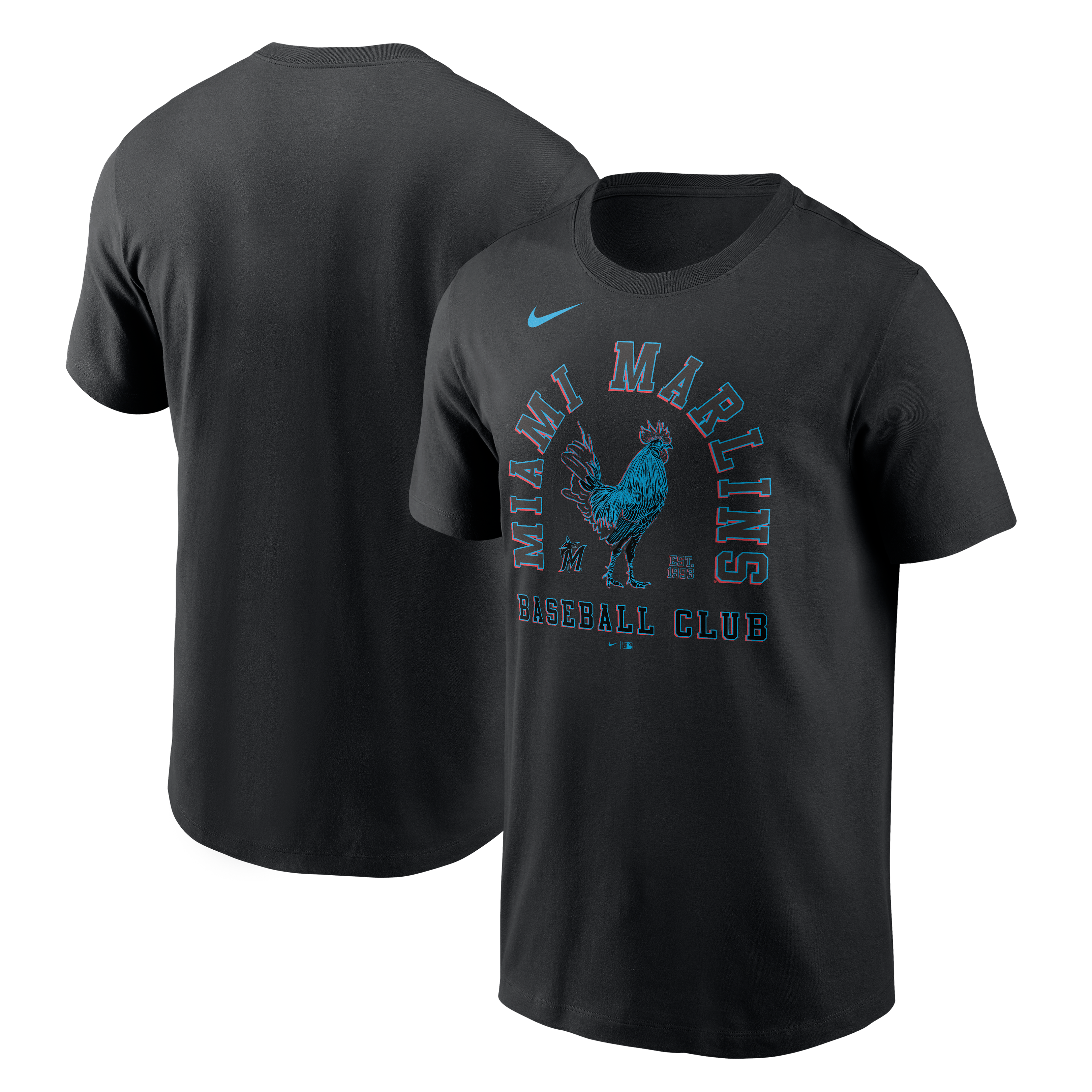Men's Nike Black Miami Marlins Local T-Shirt