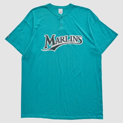 Miami Marlins Majestic 2000s T-shirt - Teal - XL by Fanatics Real Vintage