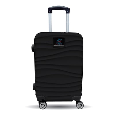 Miami Marlins MOJO Black Color Blitz Carry-On Hardcase Spinner Luggage
