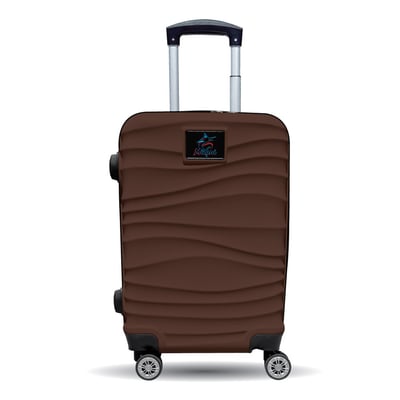 Miami Marlins MOJO Brown Color Blitz Carry-On Hardcase Spinner Luggage
