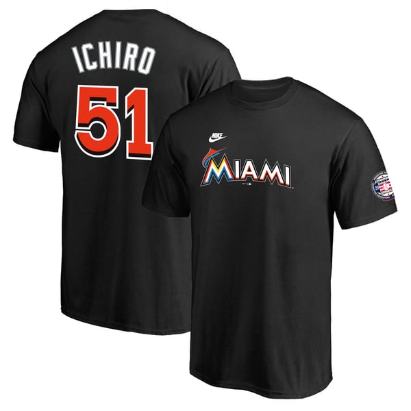NIKE マーリンズ イチロー ネーム＆ナンバー 背番号 Tシャツ アメリカ 