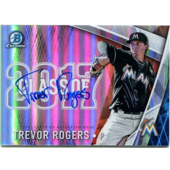 Trevor Rogers Bowman Chrome Draft Rookie Auto 2017 055/250
