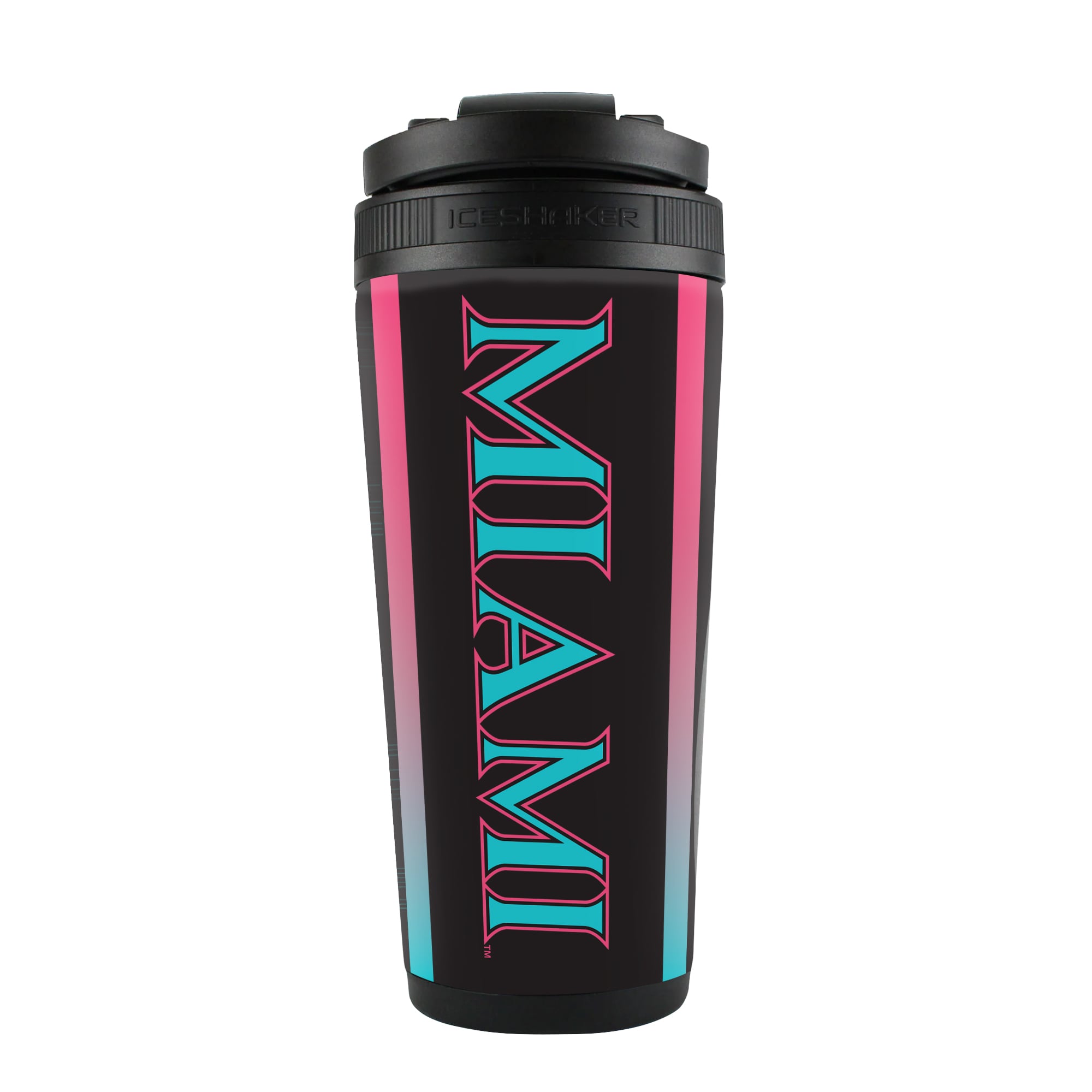 WinCraft Miami Marlins City Connect 26oz. 4D Ice Shaker Bottle