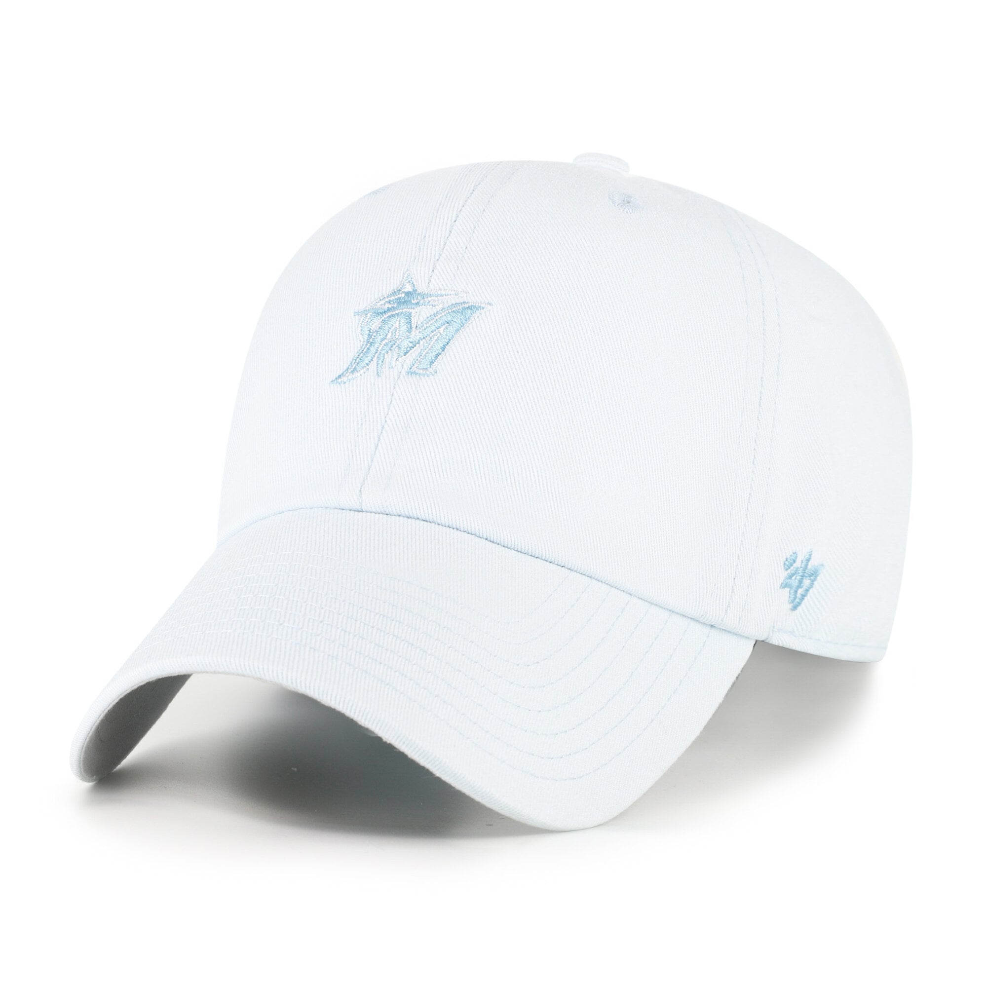 Women's '47 Light Blue Miami Marlins Pastel Clean Up Adjustable Hat
