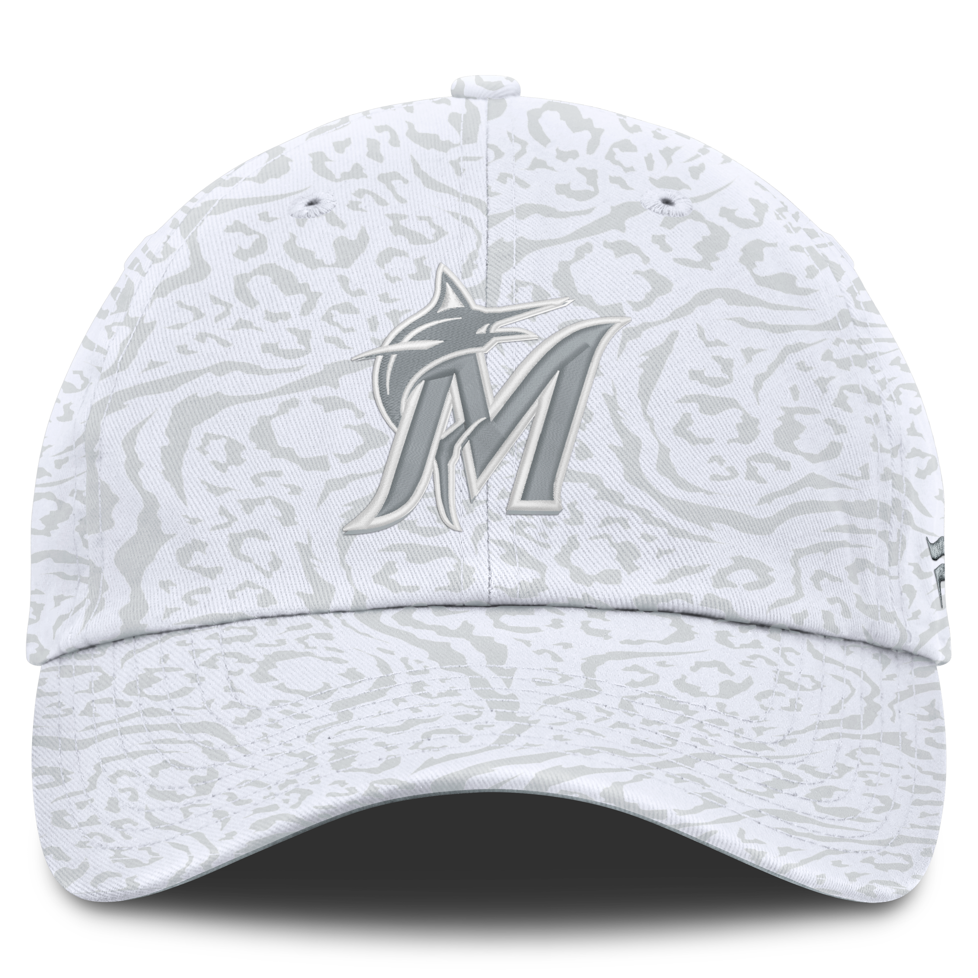Women's Fanatics White Miami Marlins Umbra Adjustable Hat