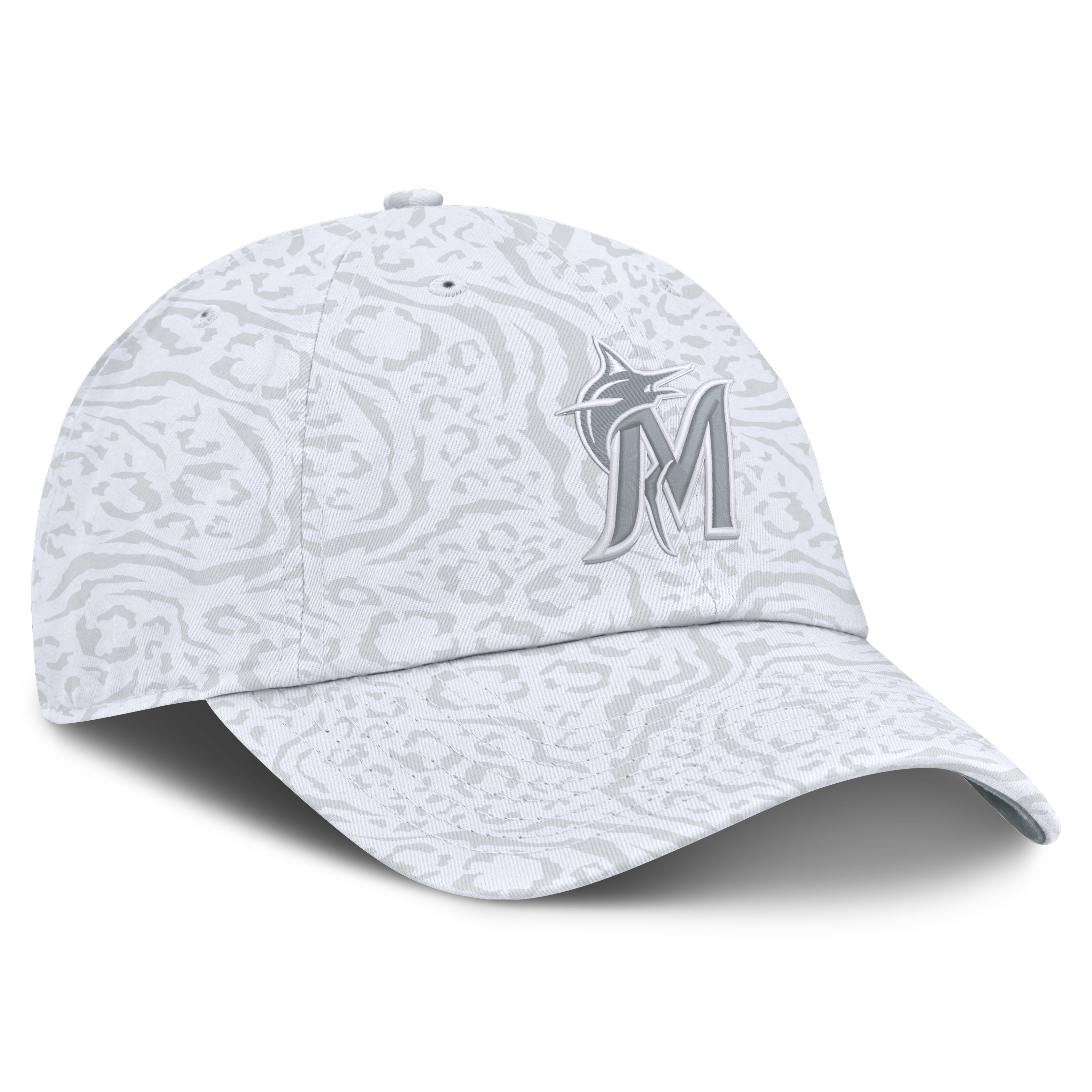 Women's Fanatics White Miami Marlins Umbra Adjustable Hat