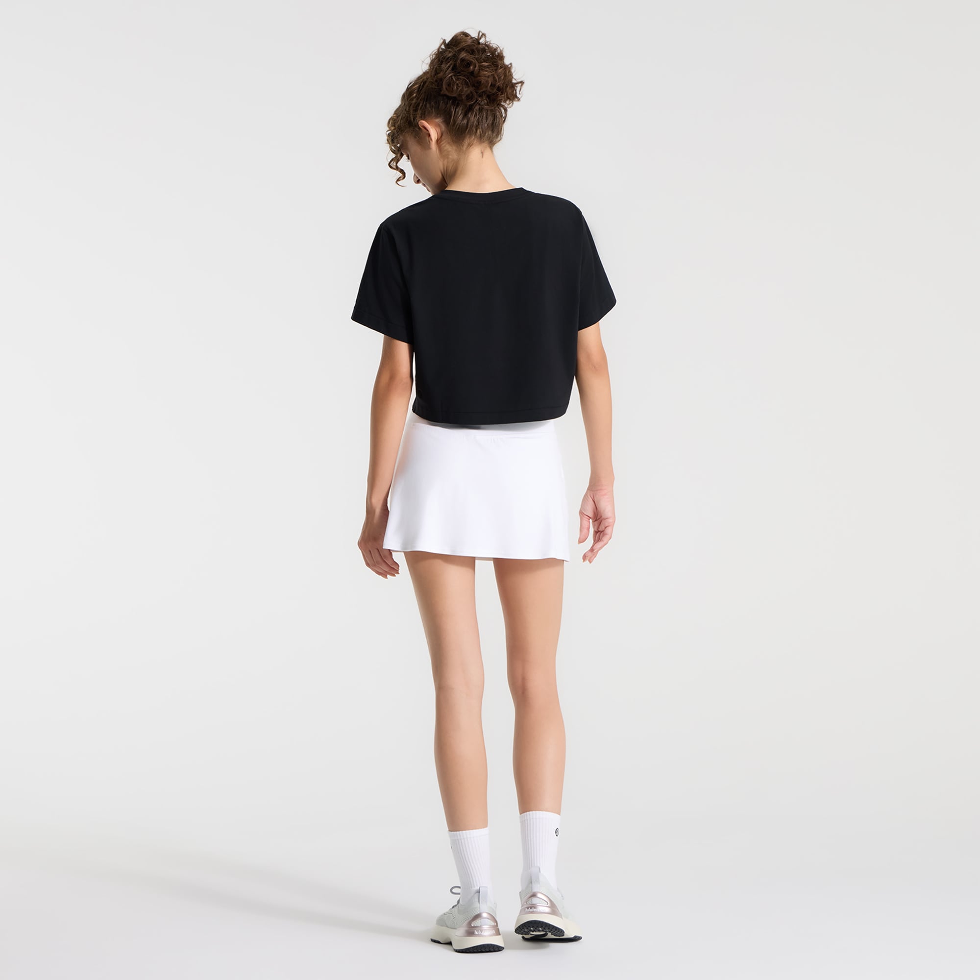 T-shirt court en coton biologique noir Miami Marlins All Yours pour femme de lululemon
