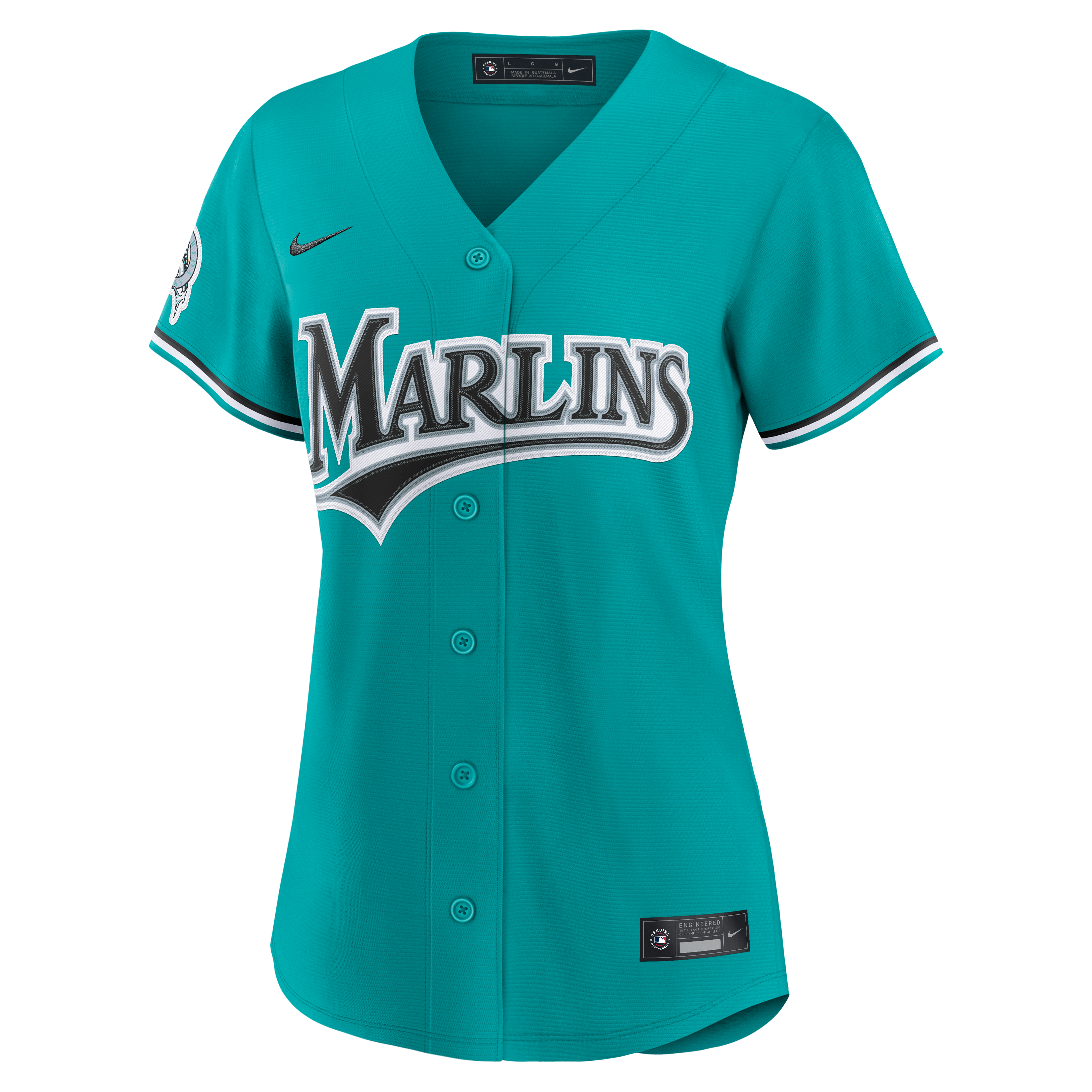 Maillot réplique alternatif Nike Kyle Stowers turquoise des Miami Marlins pour femmes