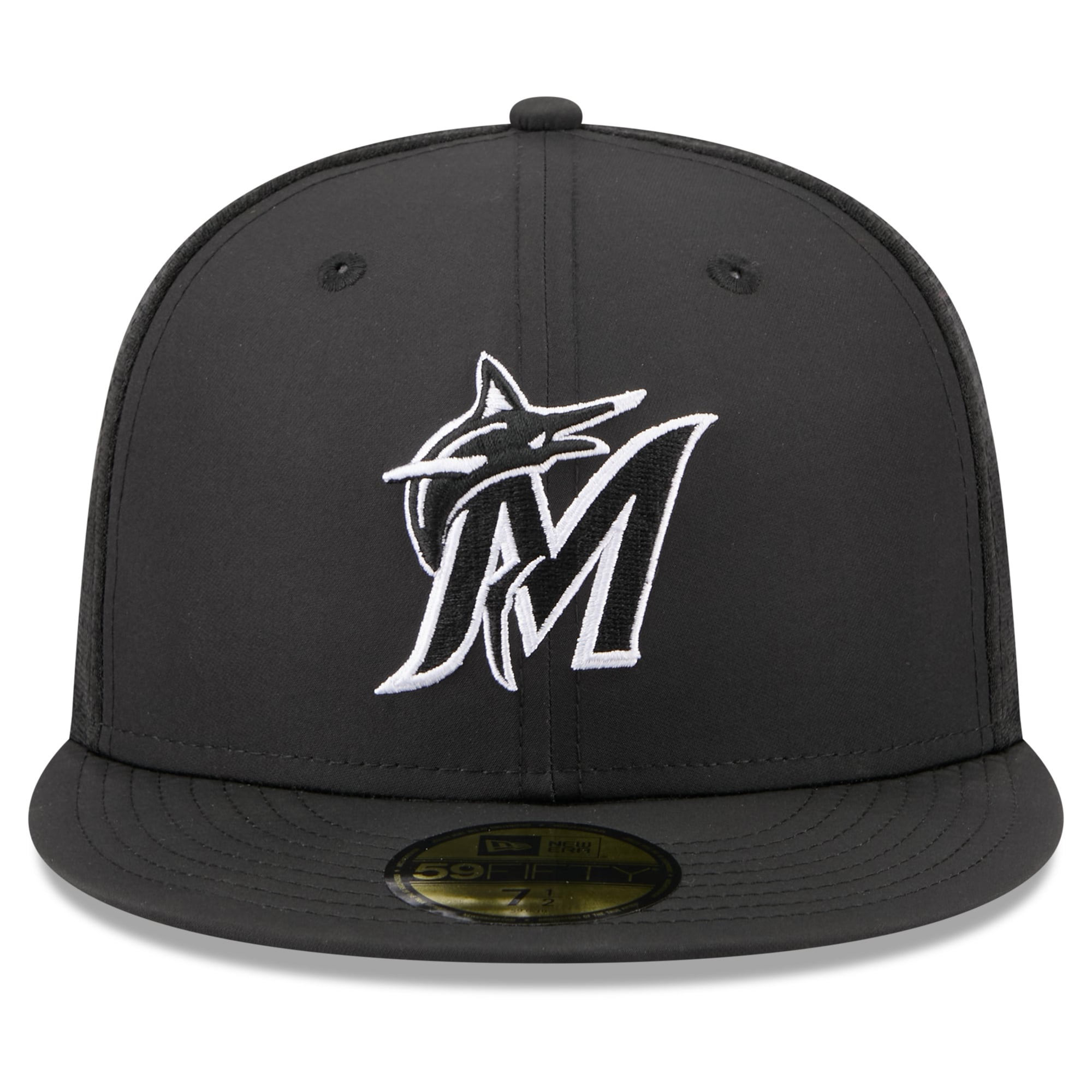 Youth New Era Black Miami Marlins Batting Practice 59FIFTY Fitted Hat