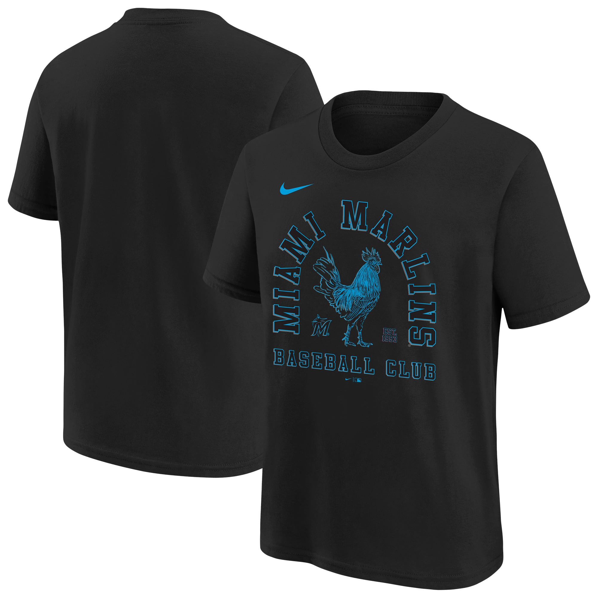 Youth Nike Black Miami Marlins Hometown Collection T-Shirt