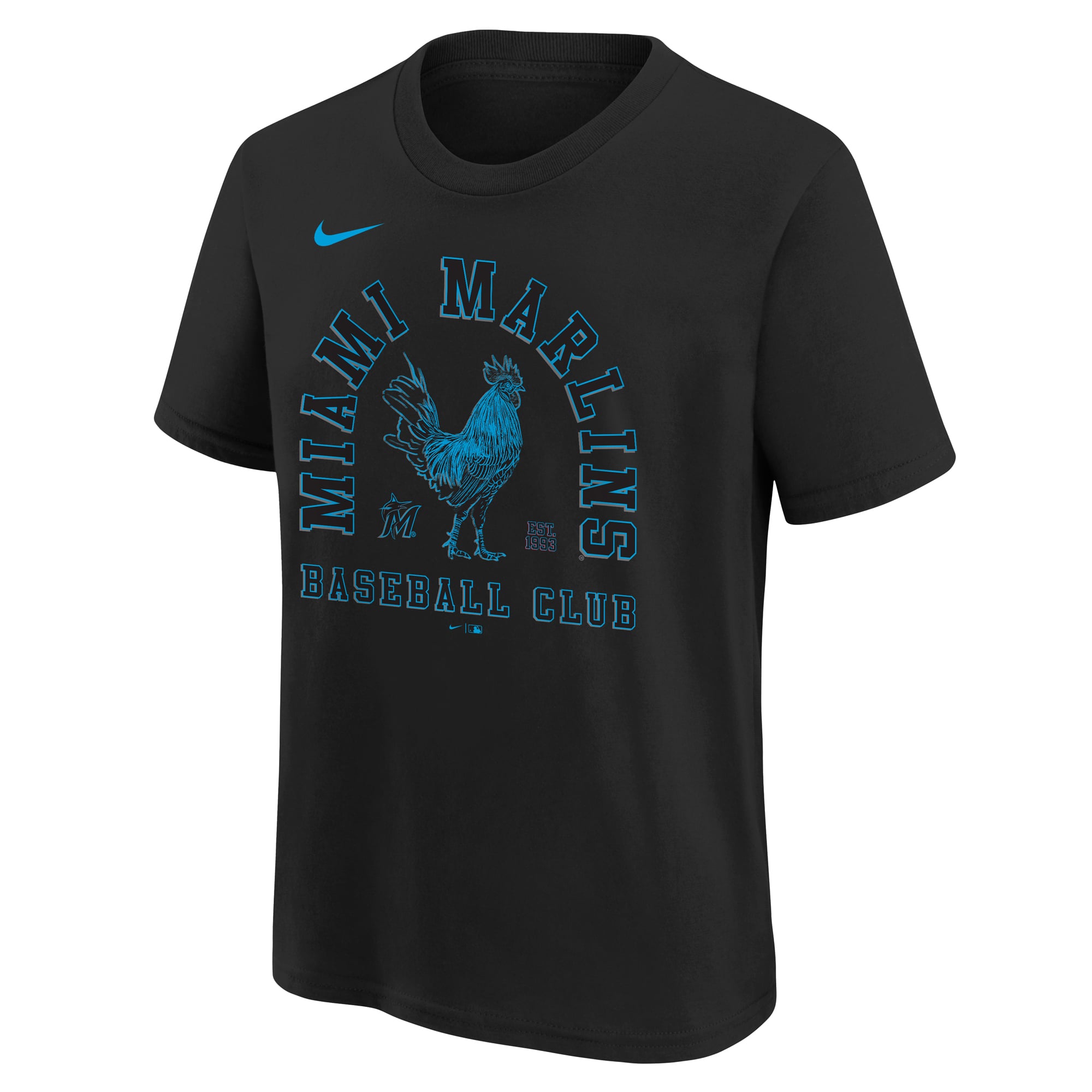 Youth Nike Black Miami Marlins Hometown Collection T-Shirt