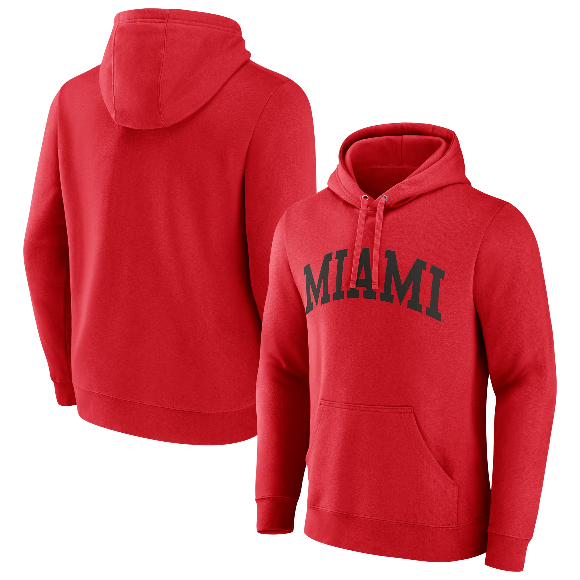 Men's Red Miami University RedHawks Arch Pullover Hoodie