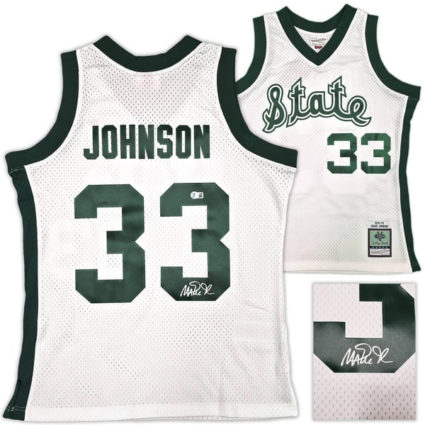 Magic Johnson Signed Team USA Jersey – Authentic Lakers Autograph W/ Beckett COA