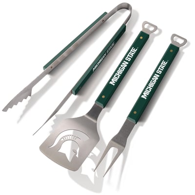 Michigan State Spartans Fanpoint Spirit Series 3-Piece BBQ Set
