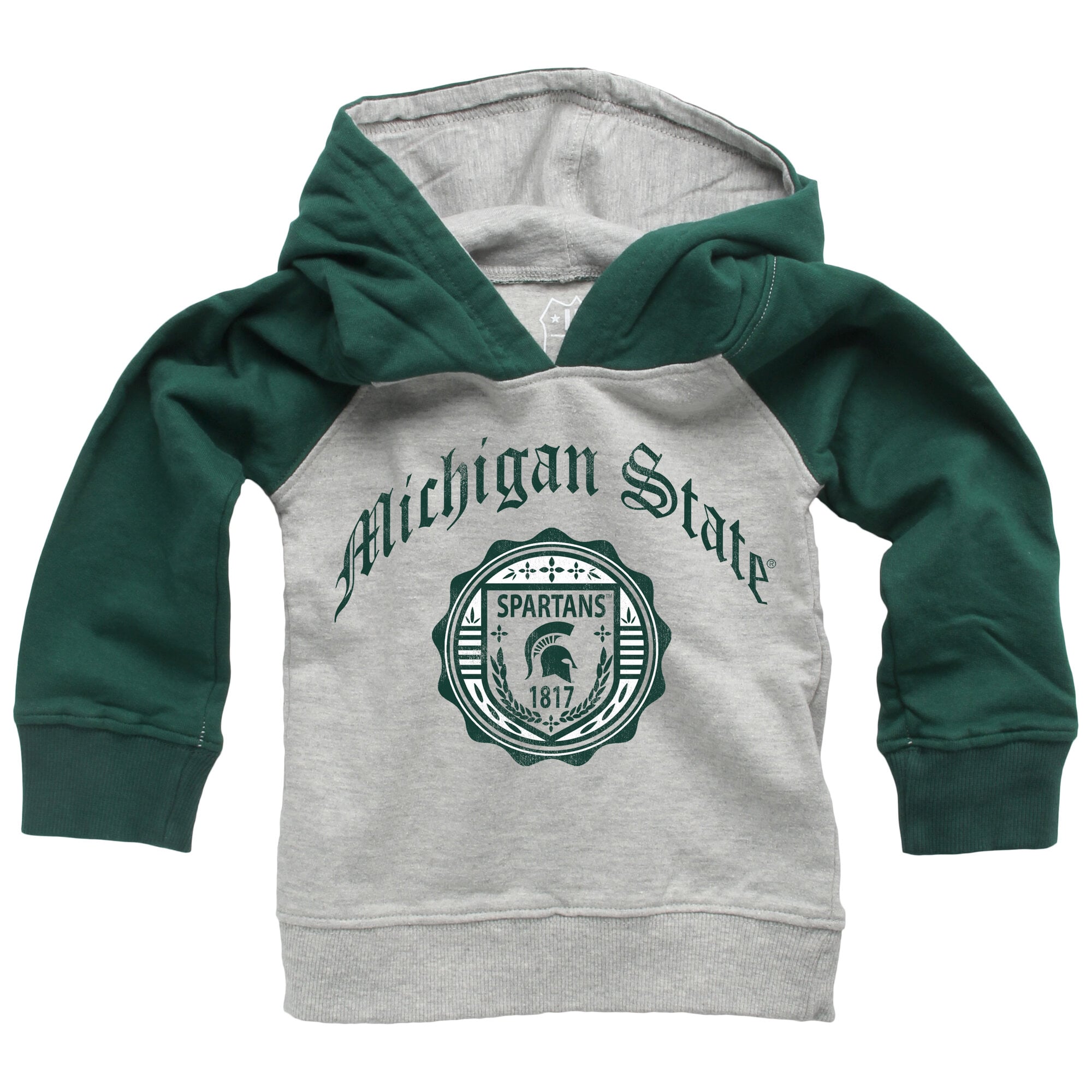 Infant Wes & Willy Green Michigan State Spartans Raglan Hoodie and Sweatpants Set