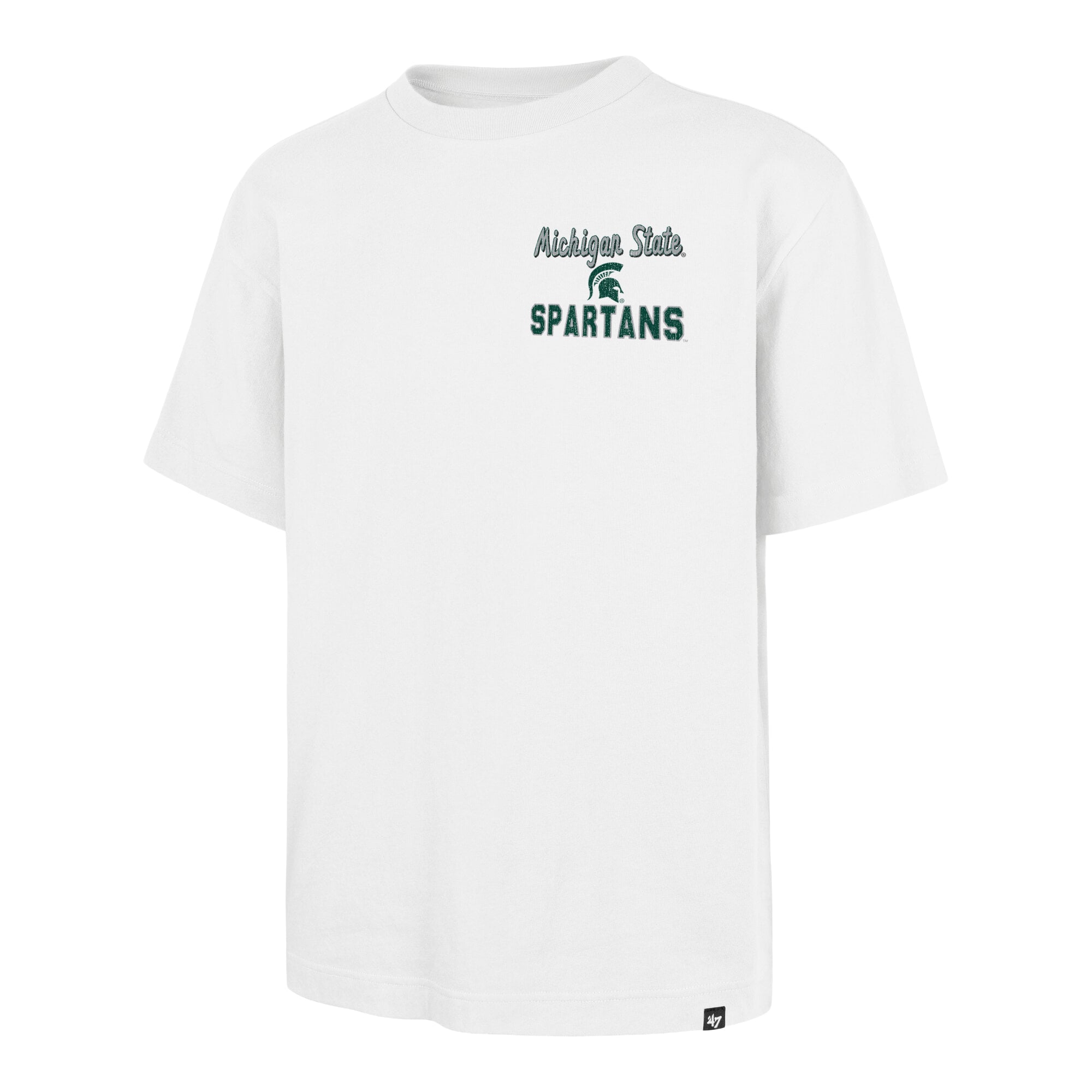Men's '47 White Michigan State Spartans #1 Mascot Foundation T-Shirt